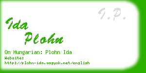 ida plohn business card